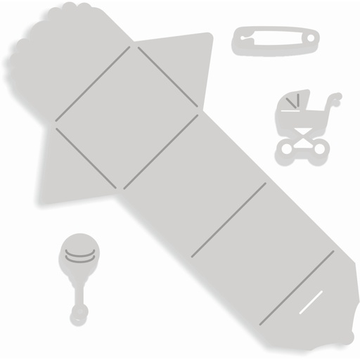 Sweet Dixie Baby Love Mini Notes die set