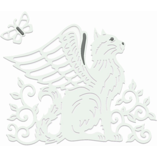 Sweet Dixie Winged "Angel" Cat die set