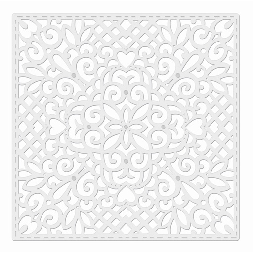 Sweet Dixie Filigree Square Background die set