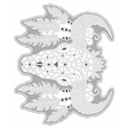 Sweet Dixie Decorative Bull Skull die set