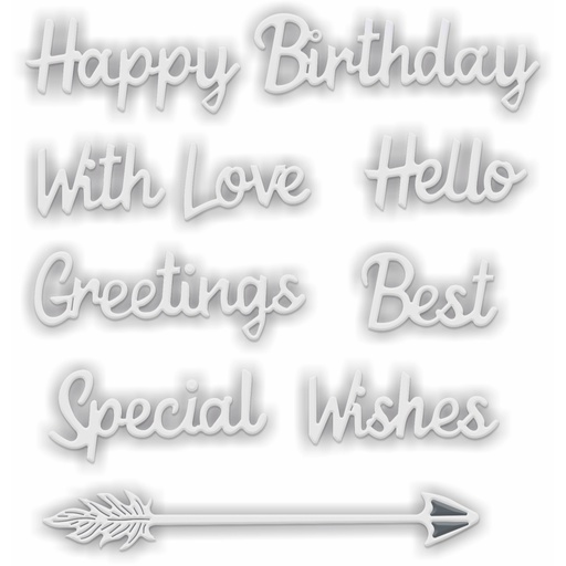 Sweet Dixie Sentiments die set