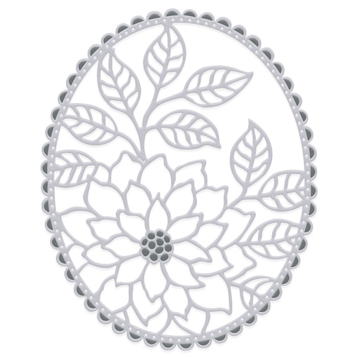 Sweet Dixie Large Flower Oval background die set