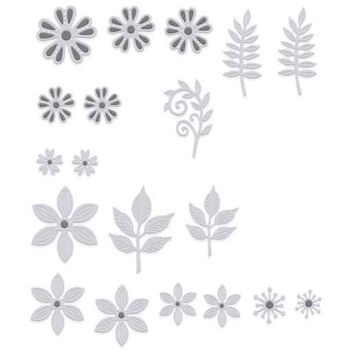 Sweet Dixie Floral Embellishments die set
