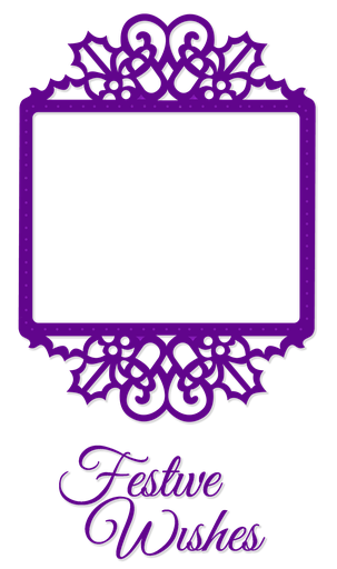 Sweet Dixie Festive Wishes Stamp & Frame Die 