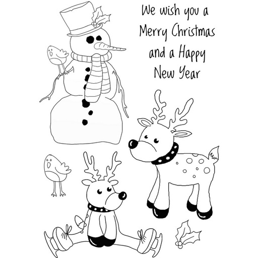 Personal Impressions Snow Friends stamp set