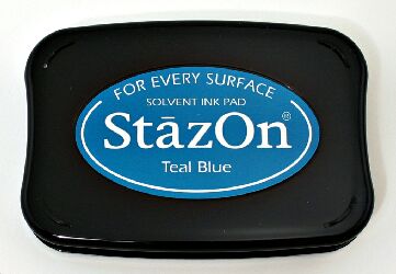 Teal Blue StazOn On Pad
