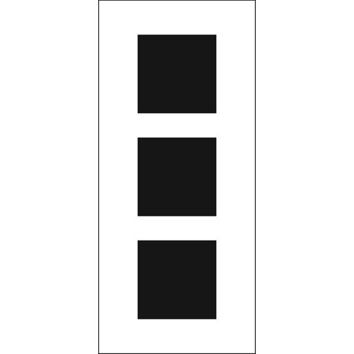 Slimline Stencil Triple Squares