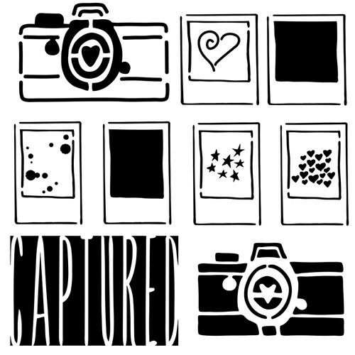 The Crafters Workshop - Captured Stencil (6x6)