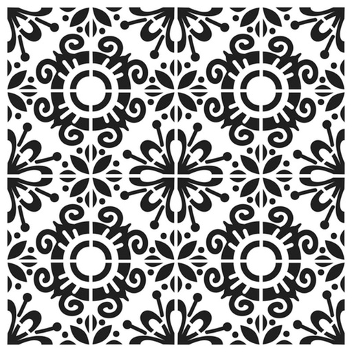 12x12 Stencil Fantasy Tile
