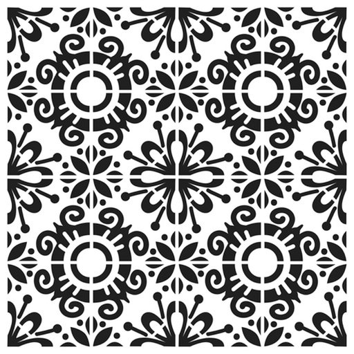 6x6 Stencil Fantasy Tile
